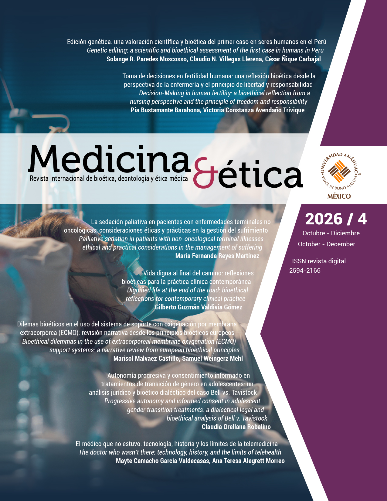 					Ver Vol. 37 Núm. 4 (2026): Medicina y Ética
				