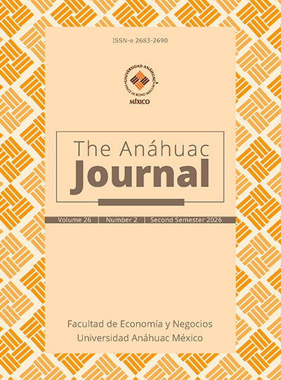 					Ver Vol. 26 Núm. 2 (2026): The Anáhuac Journal, Vol. 26, núm. 2, 2026, segundo semestre
				