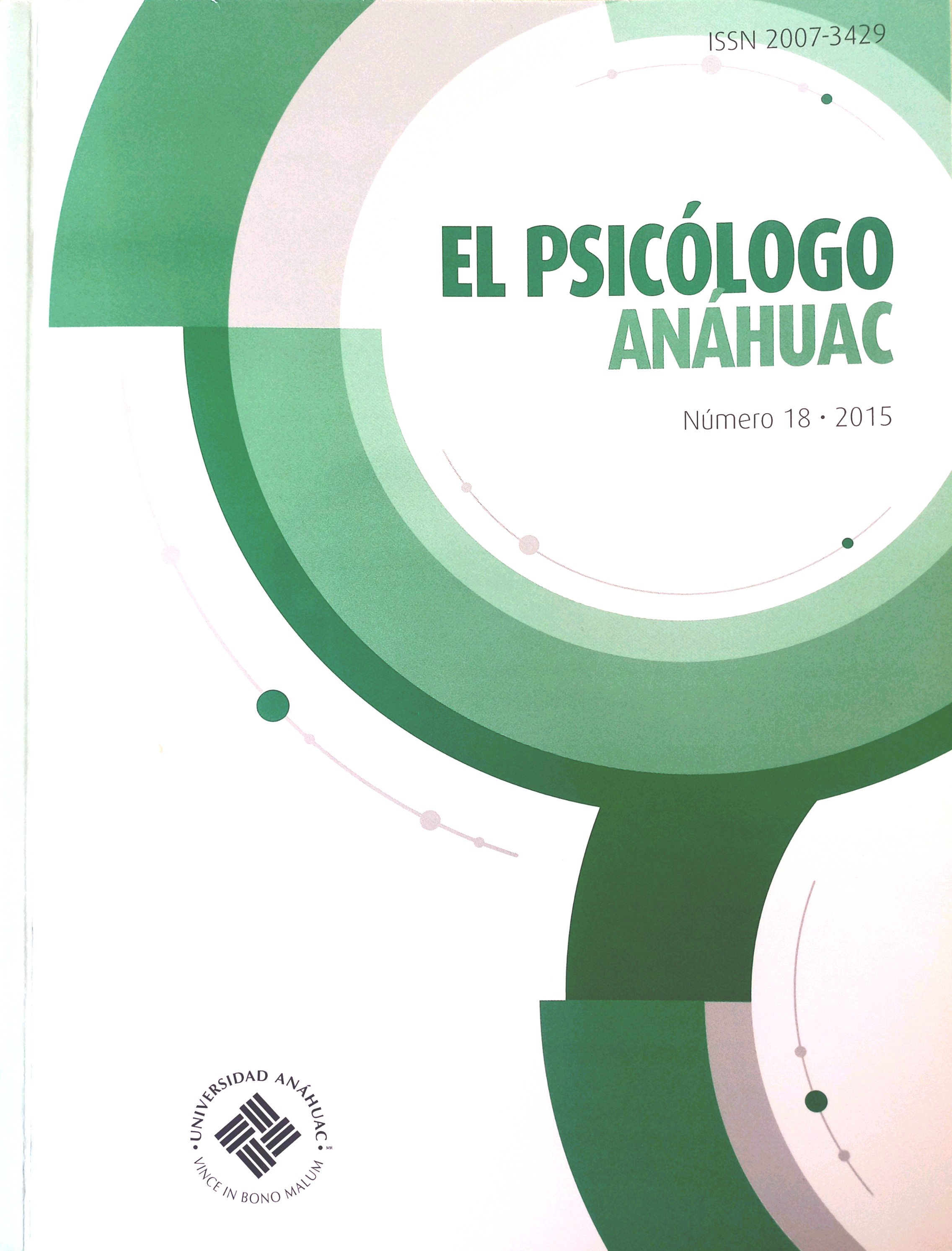 					Ver Vol. 18 Núm. 18 (2015): El Psicólogo Anáhuac, Vol. 18
				