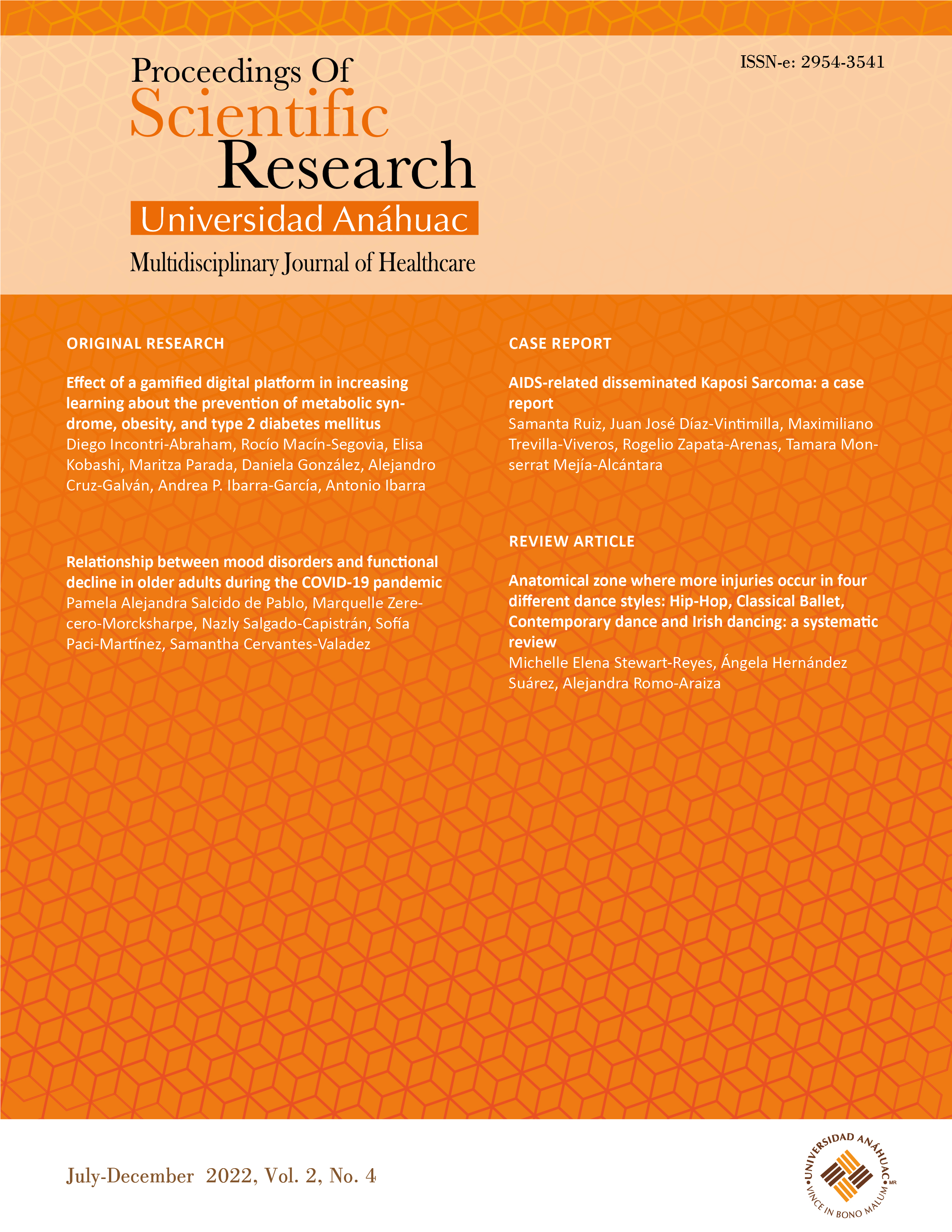 					Ver Vol. 2 Núm. 4 (2022): Proceedings of Scientific Research Universidad Anáhuac
				