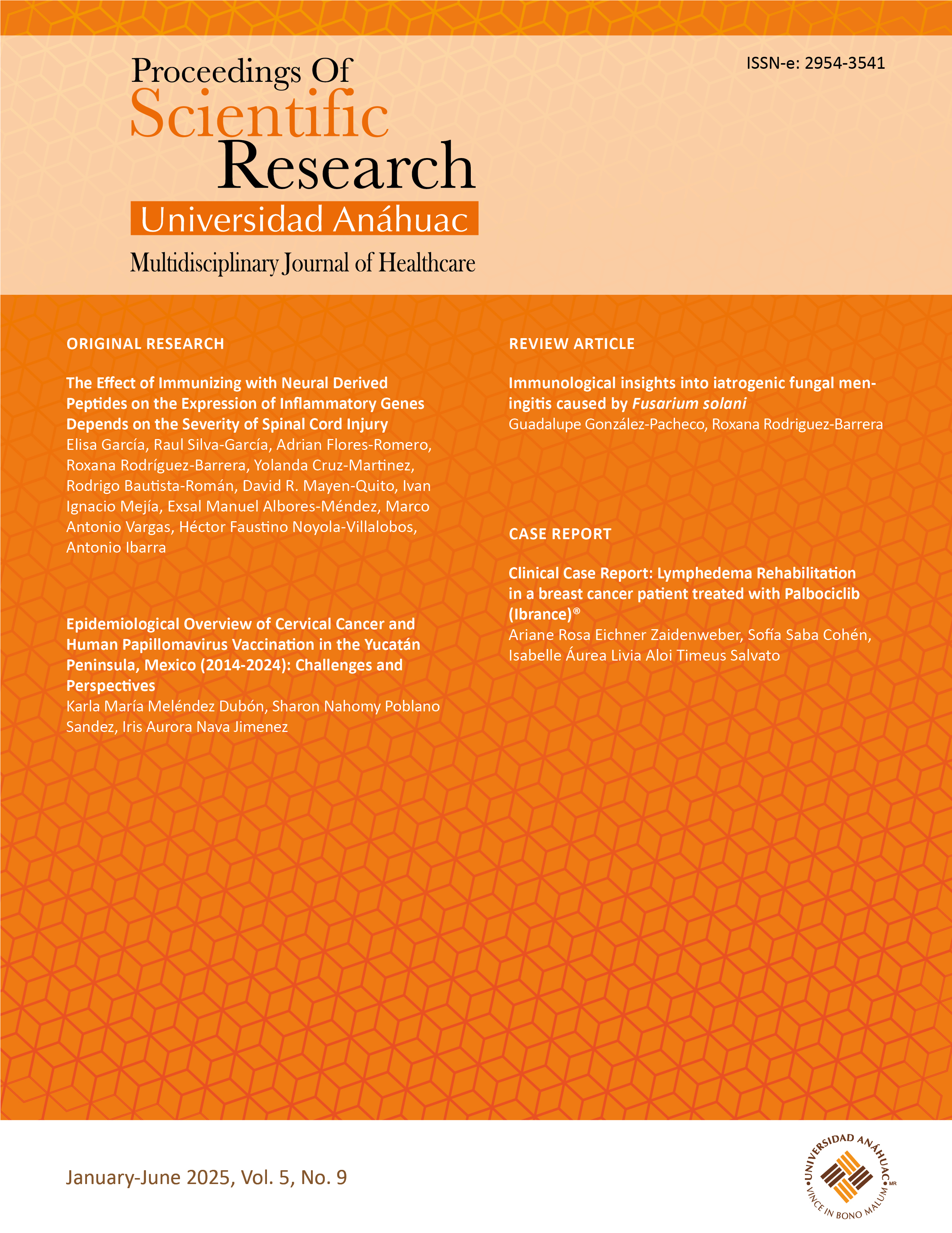 					Ver Vol. 5 Núm. 9 (2025): Proceedings of Scientific Research Universidad Anáhuac
				