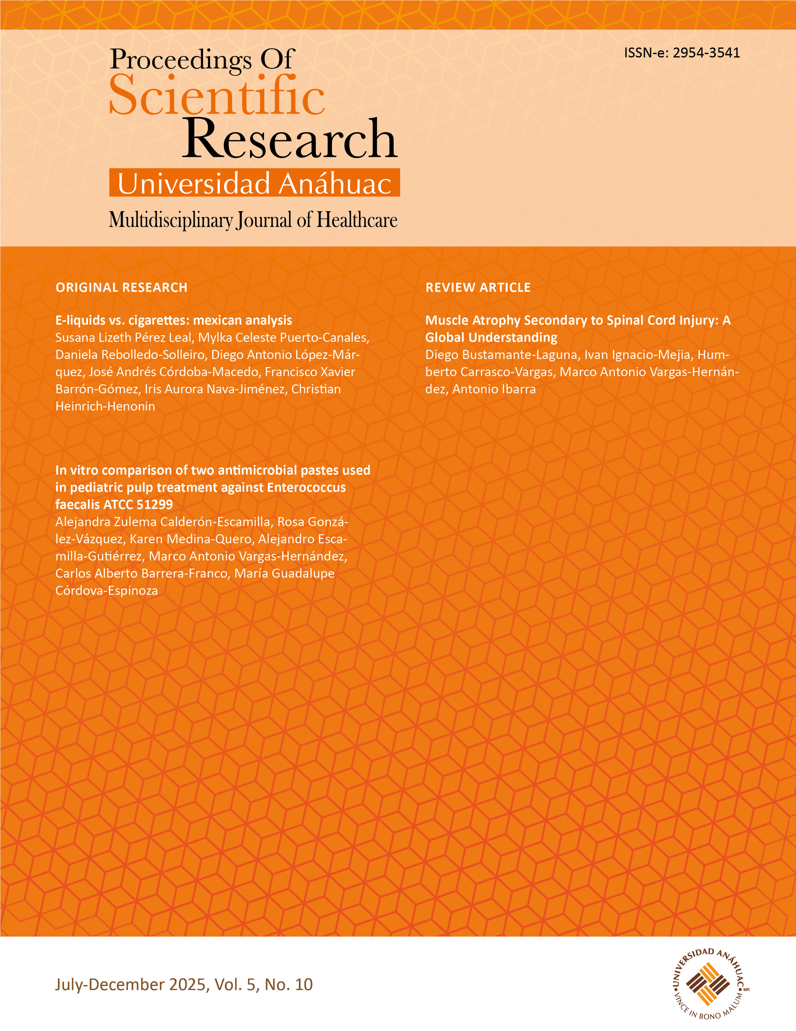 					Ver Vol. 5 Núm. 10 (2025): Proceedings of Scientific Research Universidad Anáhuac
				